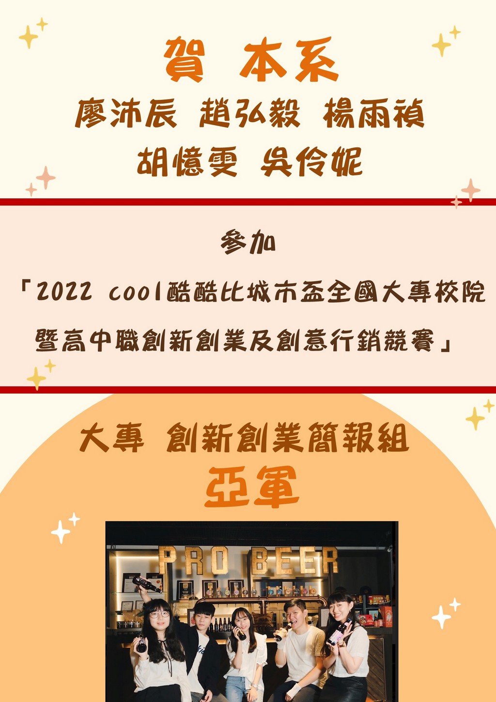 賀 2022 cool酷酷比城市盃亞軍